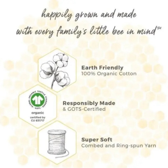 NEW Burt's Bees Pajamas, Zip-Front Non-Slip Unisex Footed Sleeper Organic Cotton - Picture 5 of 7